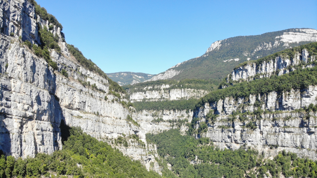 Photo of karst mountains