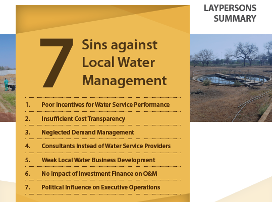 List of Seven Sins Against Local Water Management