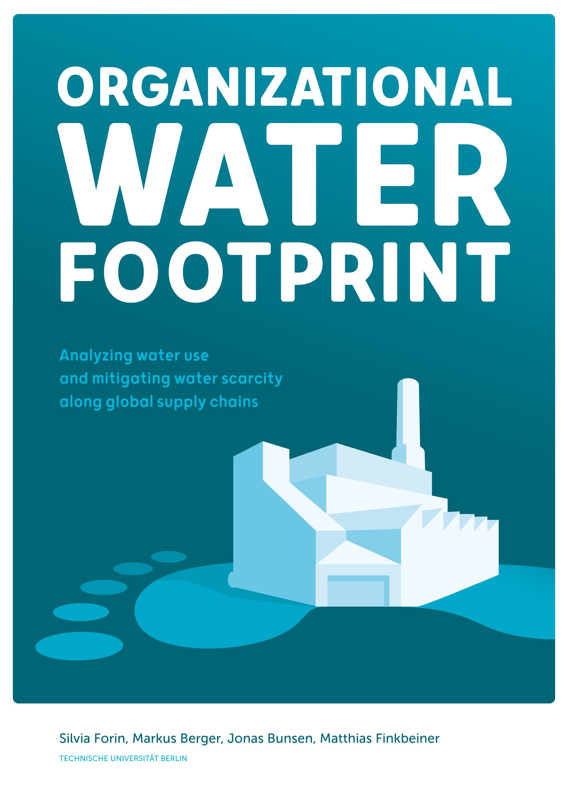 Screenshot of the frontpage of the organizational water footprint