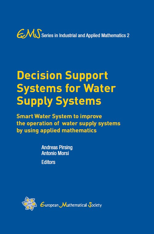 Book cover "Decision Support Systems for water supply systems" in Blue