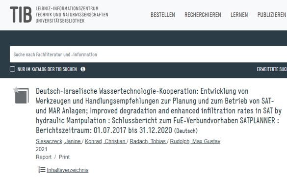 Downloadlink for the final report of the project