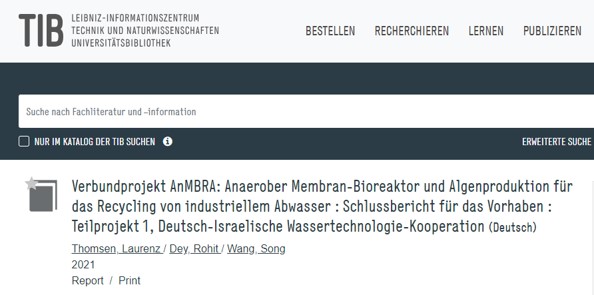 Downloadlink für Schlussbericht